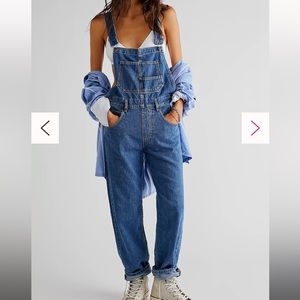 Free People Ziggy Overalls in Sapphire Blue!